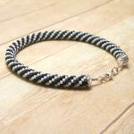 Bead Crochet Bracelet, Blac..