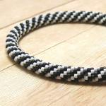 Bead Crochet Bracelet, Blac..