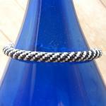 Bead Crochet Bracelet, Blac..