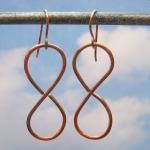 Earrings, Oxidized Copper ..