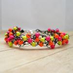 Wire Crochet Bracelet, Neon..